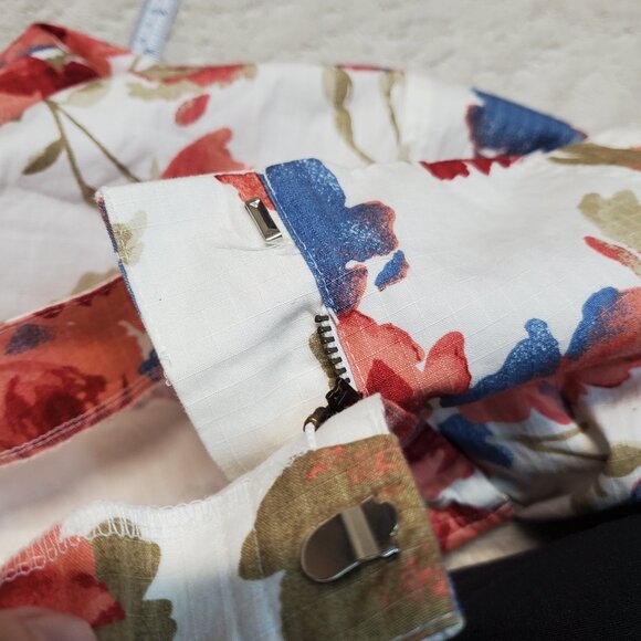 NWT Marsh Landing‎ White Red Blue Floral Cottagecore Romantic Top Skirt Set L 10 - Picture 14 of 16